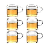 6 tasses en verre