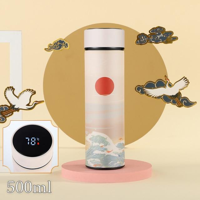 Thermos bouteille isotherme 500 ml affichage température LED - Blanc - Vvikizy - Sport Thermos bouteille isotherme 500 ml affichage température LED - Blanc - Vvikizy - Sport