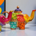 Théière éléphant Multicolore