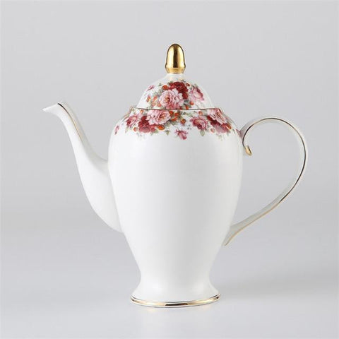 Service à thé en porcelaine Thé anglais l'après-midi mis en salon tasse de  thé noir luxe haut de gamme organisateur tasse de café en céramique  européenne (Color : 15 pieces set) 