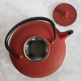 Chauffe plat rouge théière fonte garder chaud thé infusion - Escale  Sensorielle