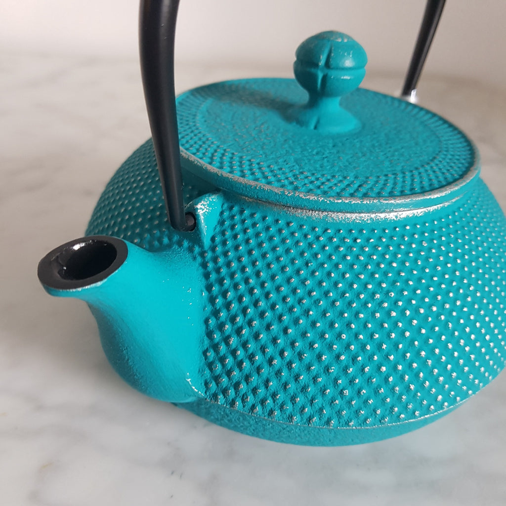 Savourer le thé: Théière Nami turquoise (Iwachu Savourer le thé: Théière Nami turquoise (Iwachu