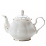 Théière Anglaise en Porcelaine Blanche